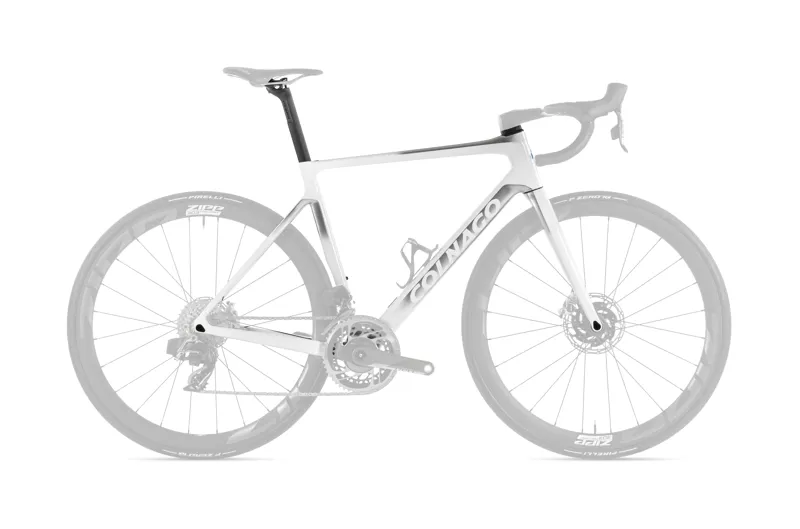 2023 Colnago V4RS Disc Carbon Road Frame Set in White/Silver